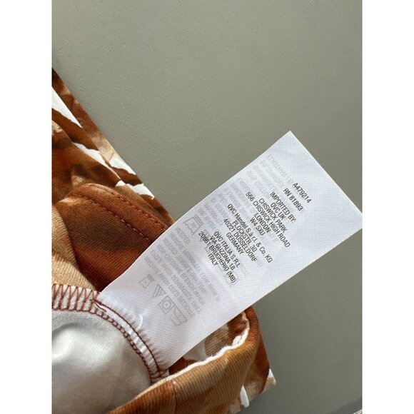 Susan Graver Weekend Petite Printed Slim Leg Crop Pants Womens 1X Spice Tan NEW - Picture 7 of 7